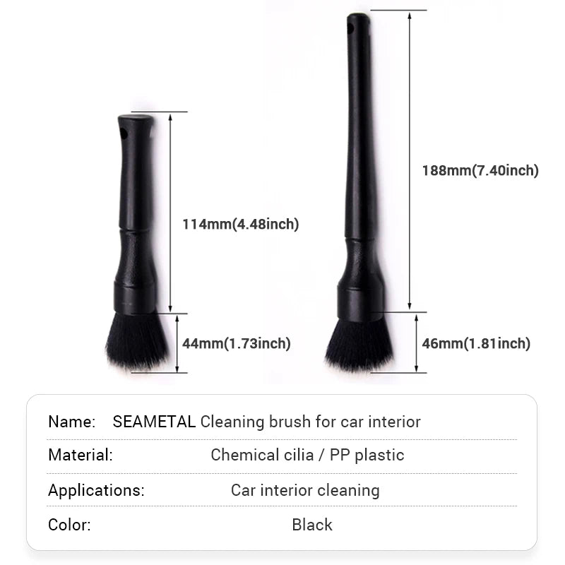 Brosse Nettoyage Intérieur Voiture SEAMETAL – Aérations & Tableau de Bord