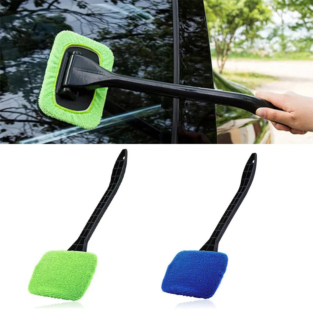 Brosse Nettoyage Vitres Voiture – Lave-Glace Intérieur Long Manche