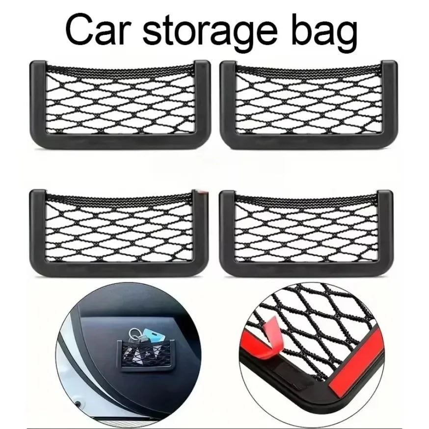 Filet de Rangement Voiture en Silicone — Organisateur Universel | 1 ou 2 pièces