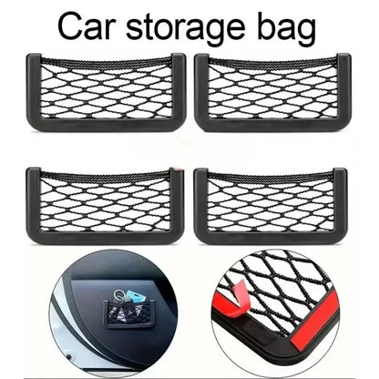 Filet de Rangement Voiture en Silicone — Organisateur Universel | 1 ou 2 pièces