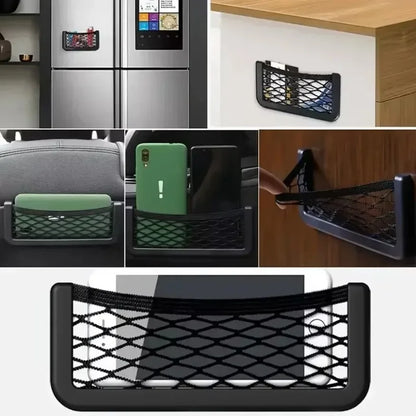 Filet de Rangement Voiture en Silicone — Organisateur Universel | 1 ou 2 pièces