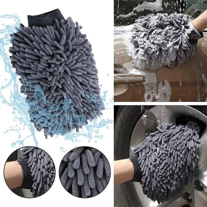 Kit Nettoyage Voiture Complet 10 Pièces – Brosses, Gant & Chiffons