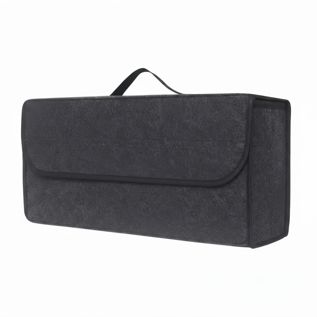 Organisateur coffre voiture pliable fond blanc